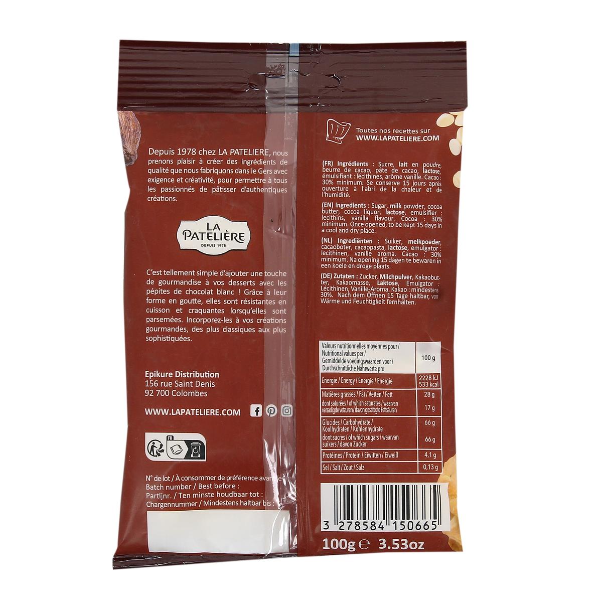 3278584150665 - La Patelière - Pépite de Chocolat Blanc