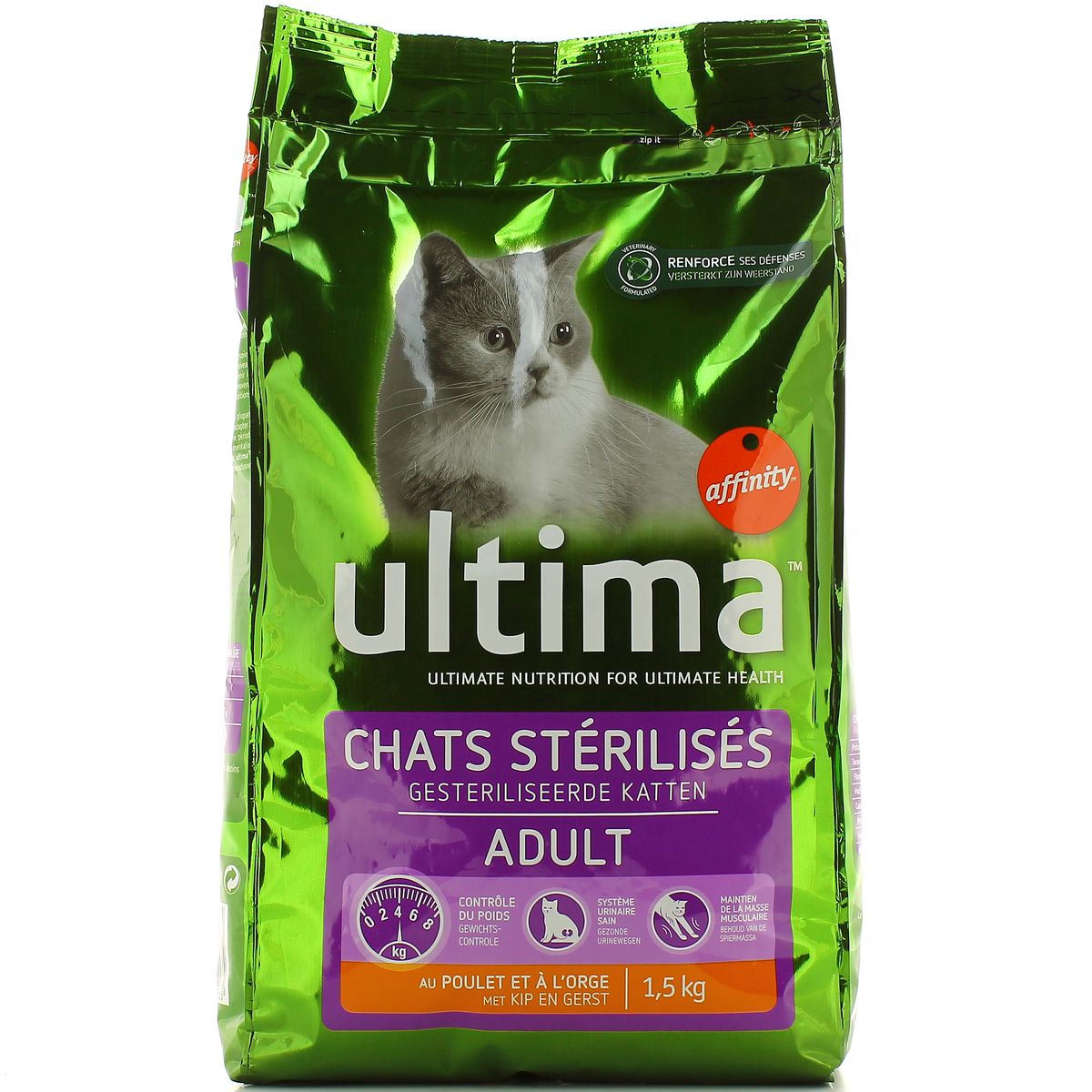 Achat Vente Ultima Affinity Croquette Chat Sterilise Poulet 1 5kg