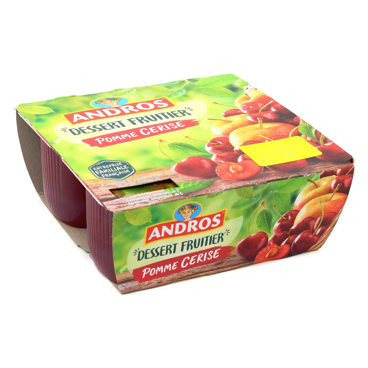 Livraison à domicile Andros Pomme Cerise, 4x100g