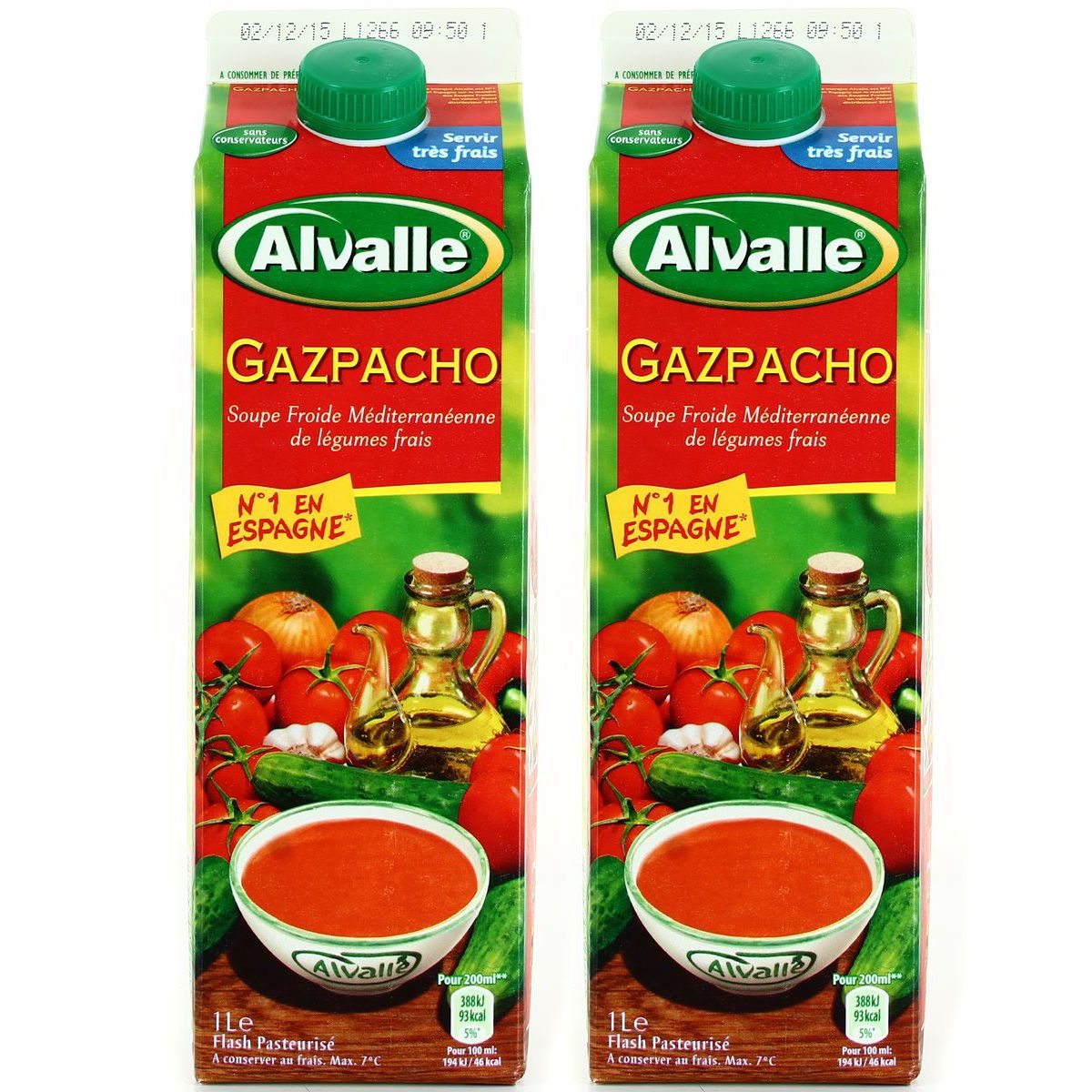 Livraison A Domicile Promotion Alvalle Gaspacho Le Lot De 2 X 1 Litre