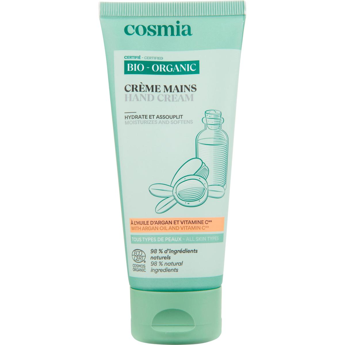3596710524365 - COSMIA BIO - Crème mains à l'huile d'Argan et vitamine C 