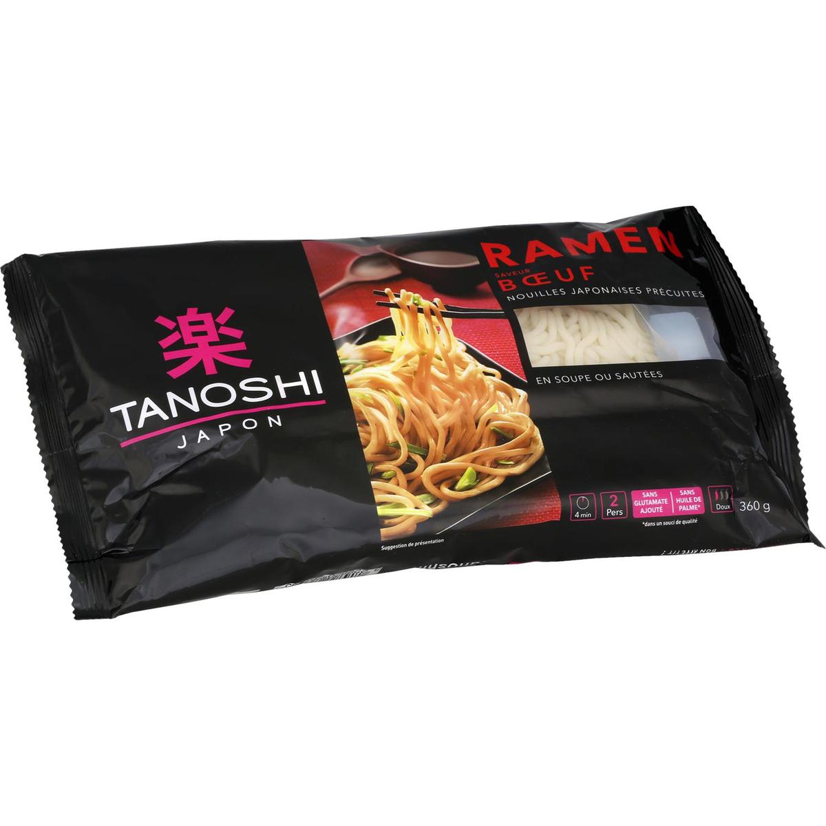 3229820765365 - Tanoshi - Japon - Ramen Saveur Boeuf Nouilles Japonaises Précuites