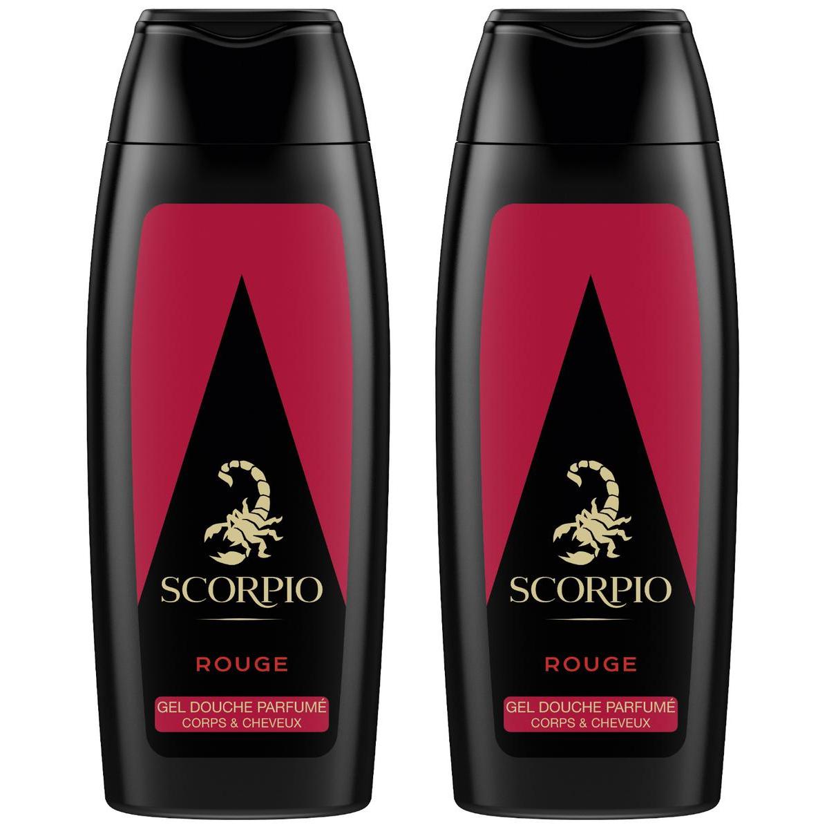 2050000329265 - Scorpio - Gel douche et shampooing rouge passion revigorante
