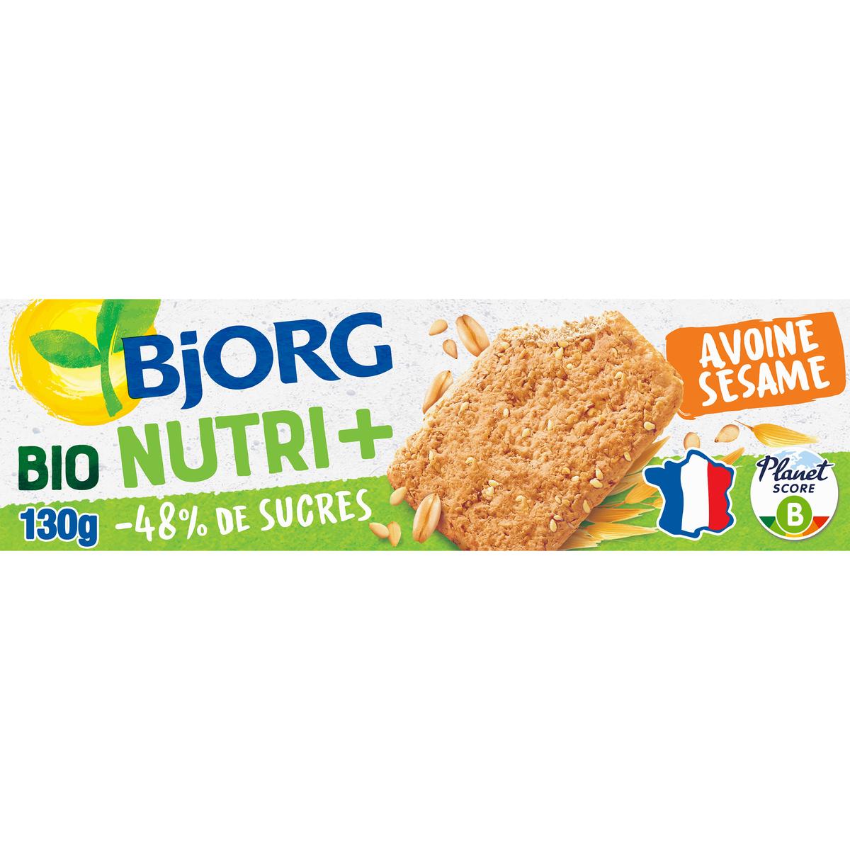 3229820799865 - Bjorg - Biscuits Avoine Sésame Nutri+ Bio