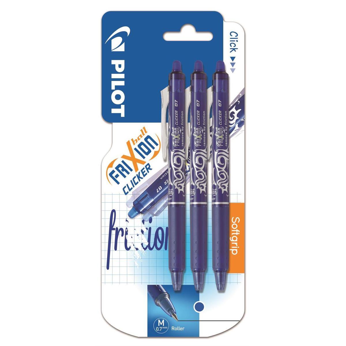 3131910221166 - Pilot - Roller effaçable clicker bleu