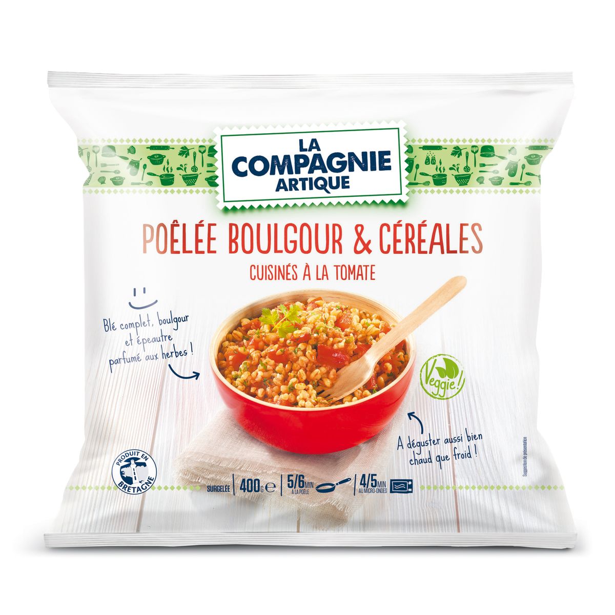 3289473001166 - La Compagnie Artique - Poêlée veggie boulgour et céréales cuisinée à la tomate