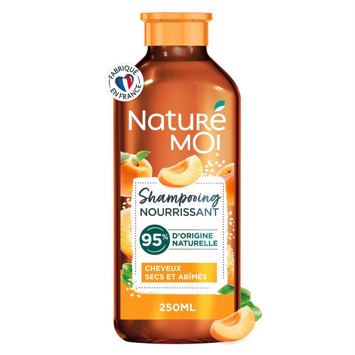 3286010022066 - Nature Moi - Shampoing Nourrissant Cheveux secs et abîmés Abricot Bio et Huile de Sésame Bio