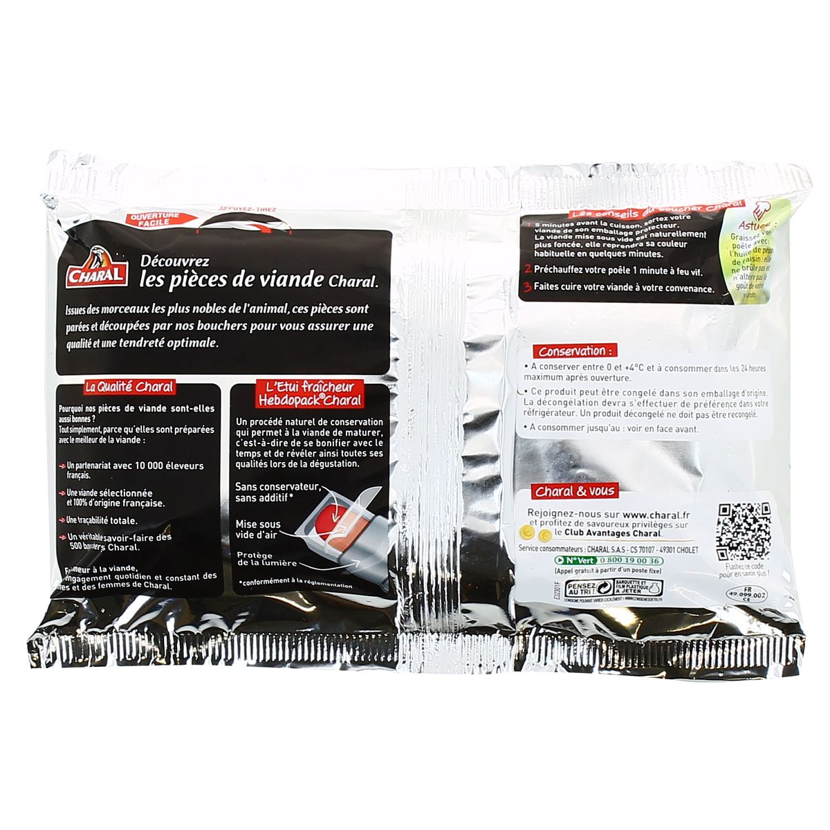 3181238942366 - Charal - 2 Hampes de Boeuf 2x130g