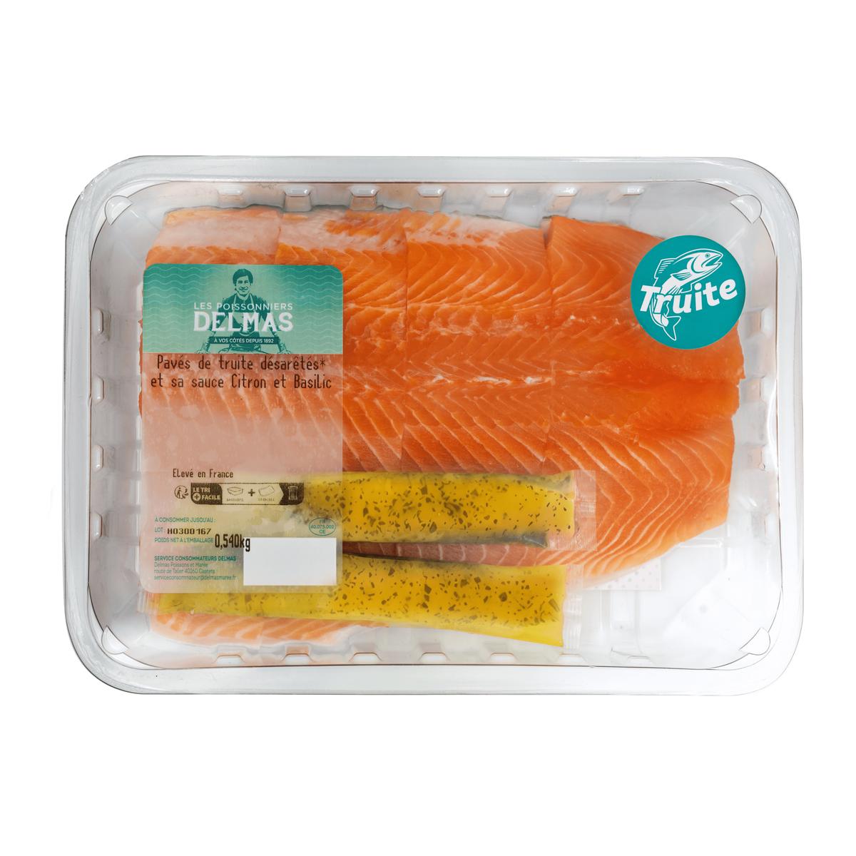 3463535135666 - Delmas - Pavé de truite sauce citron basilic