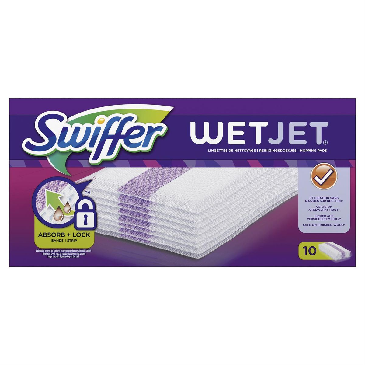 Acheter Swiffer Lingettes de nettoyage Swiffer Wet Jet - 10 lingettes