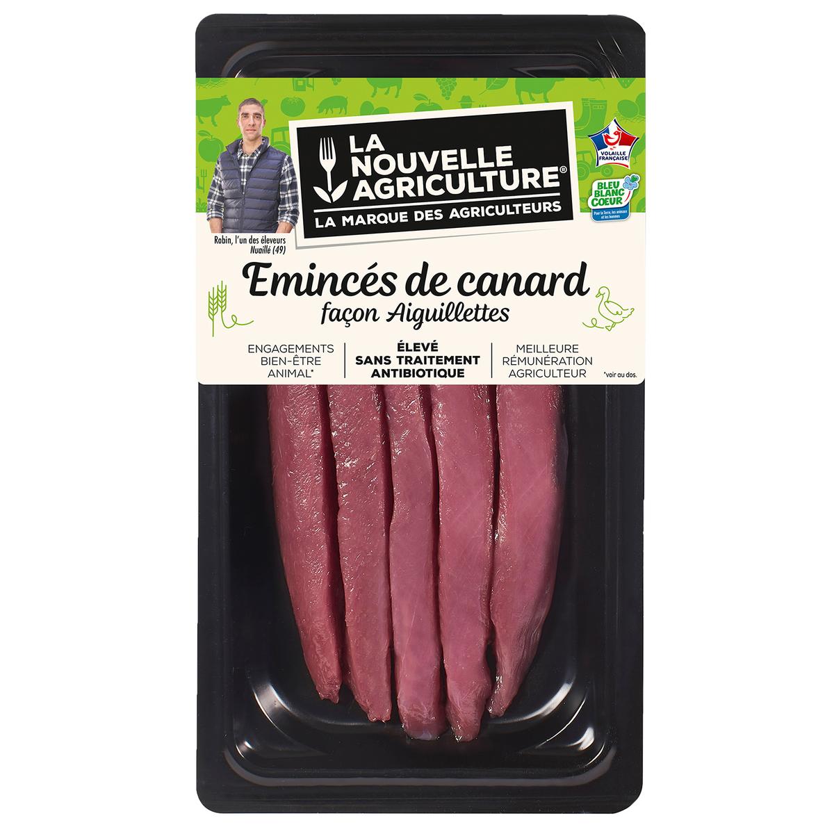 3435660786266 - La Nouvelle Agriculture - Emincés de Canard Façon Aiguillette Bleu Blanc Coeur