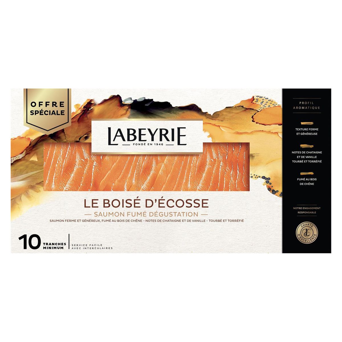 Livraison A Domicile Labeyrie Saumon Fume Ecosse 320g 10 Tranches