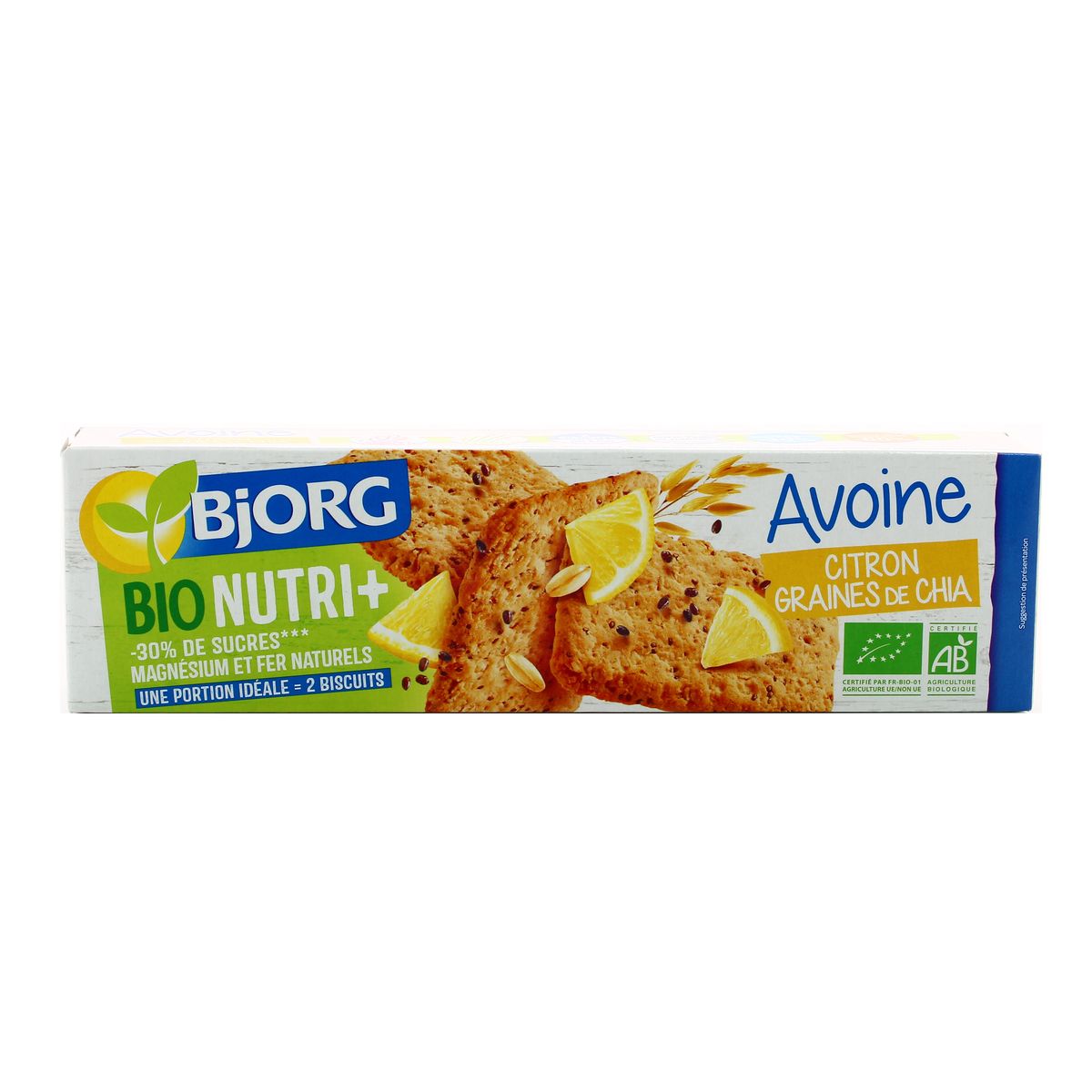 Acheter Bjorg Biscuit Bionutri Avoine Citron Graine De Chia 130g