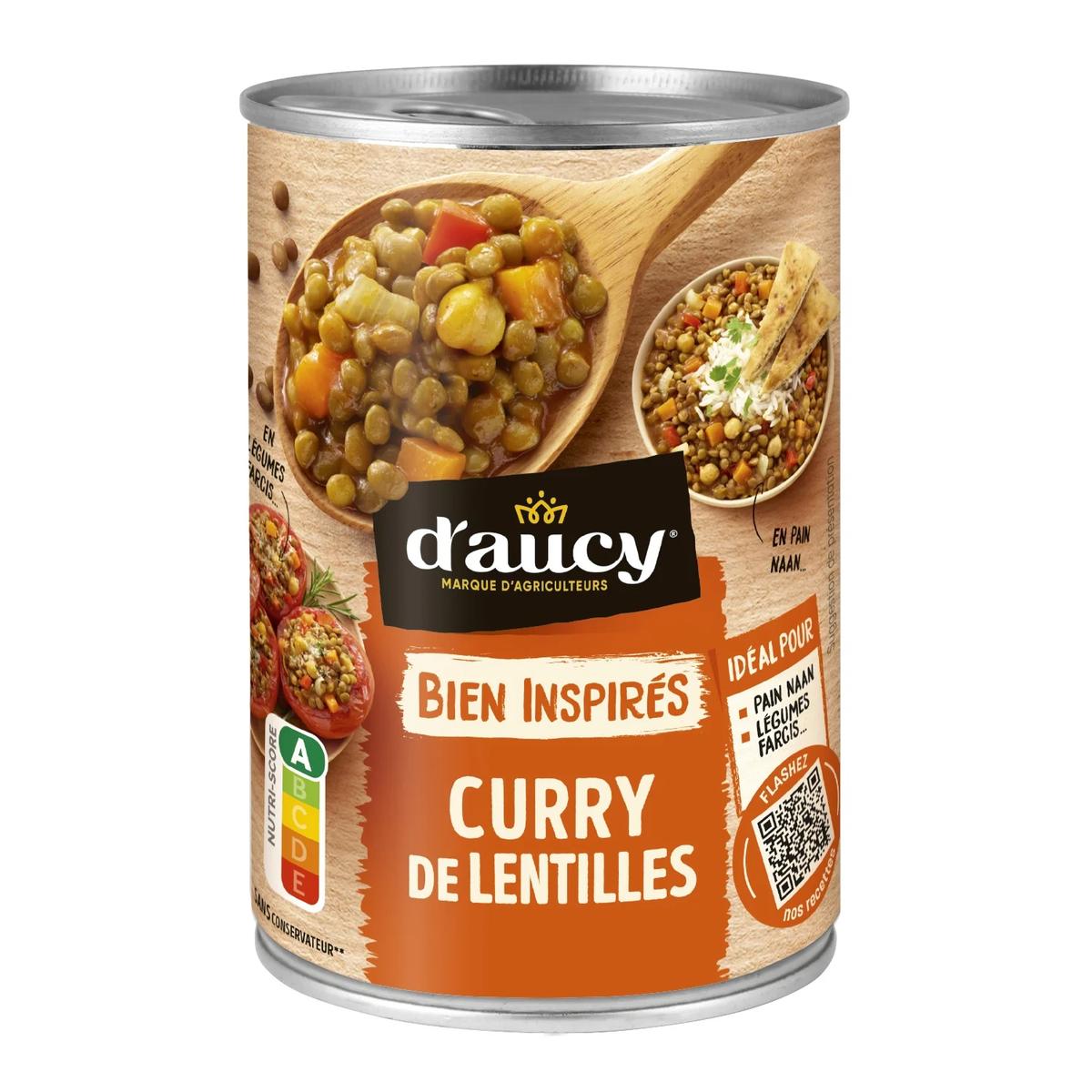 3017800517666 - D'aucy - Curry de Lentilles