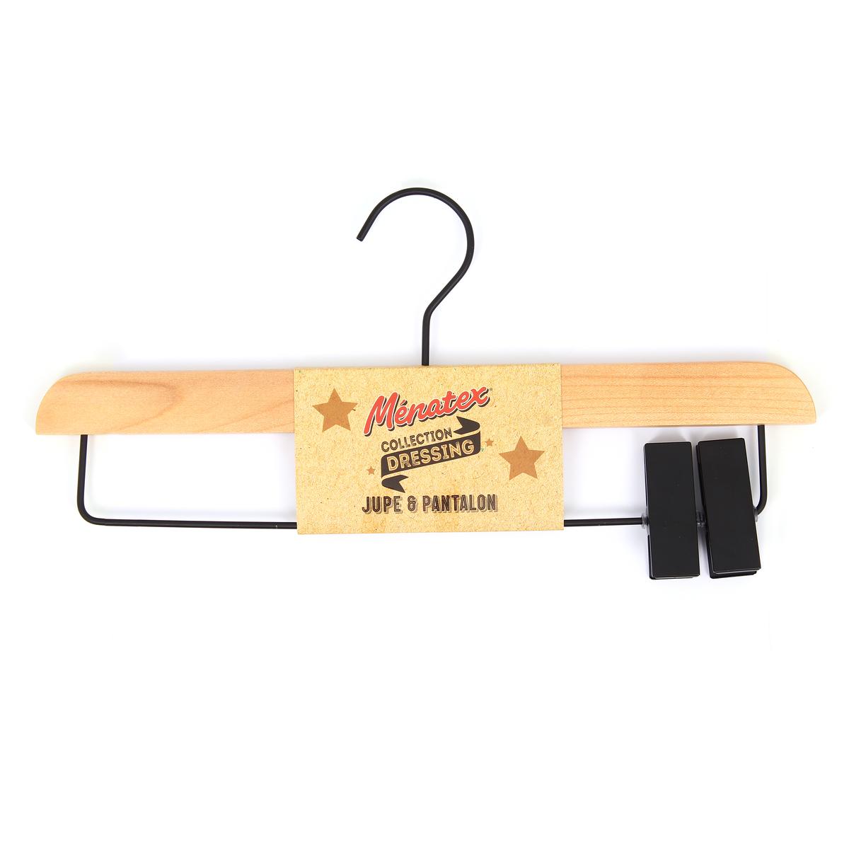3061050007866 - La Ménagère - Cintre bois et métal pince