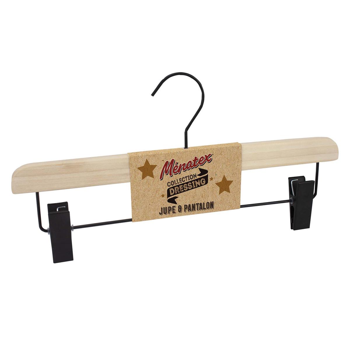 3061050007866 - La Ménagère - Cintre bois et métal pince