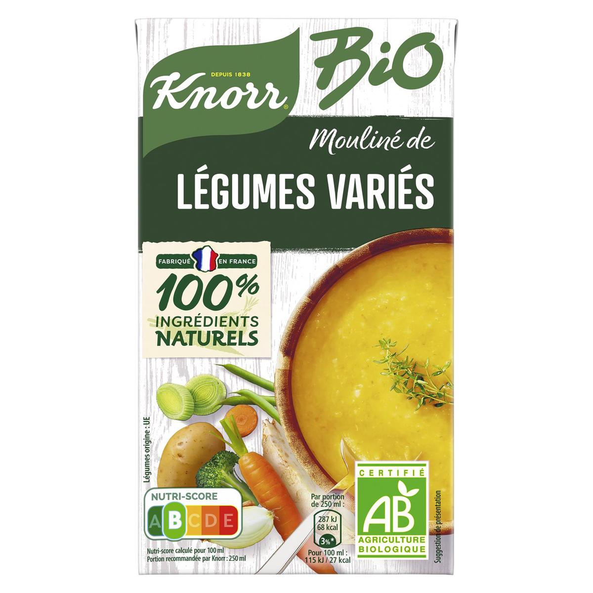 Knorr - Soupe Douceur de 8 légumes à la crème fraîche (1l) commandez en  ligne avec Flink !