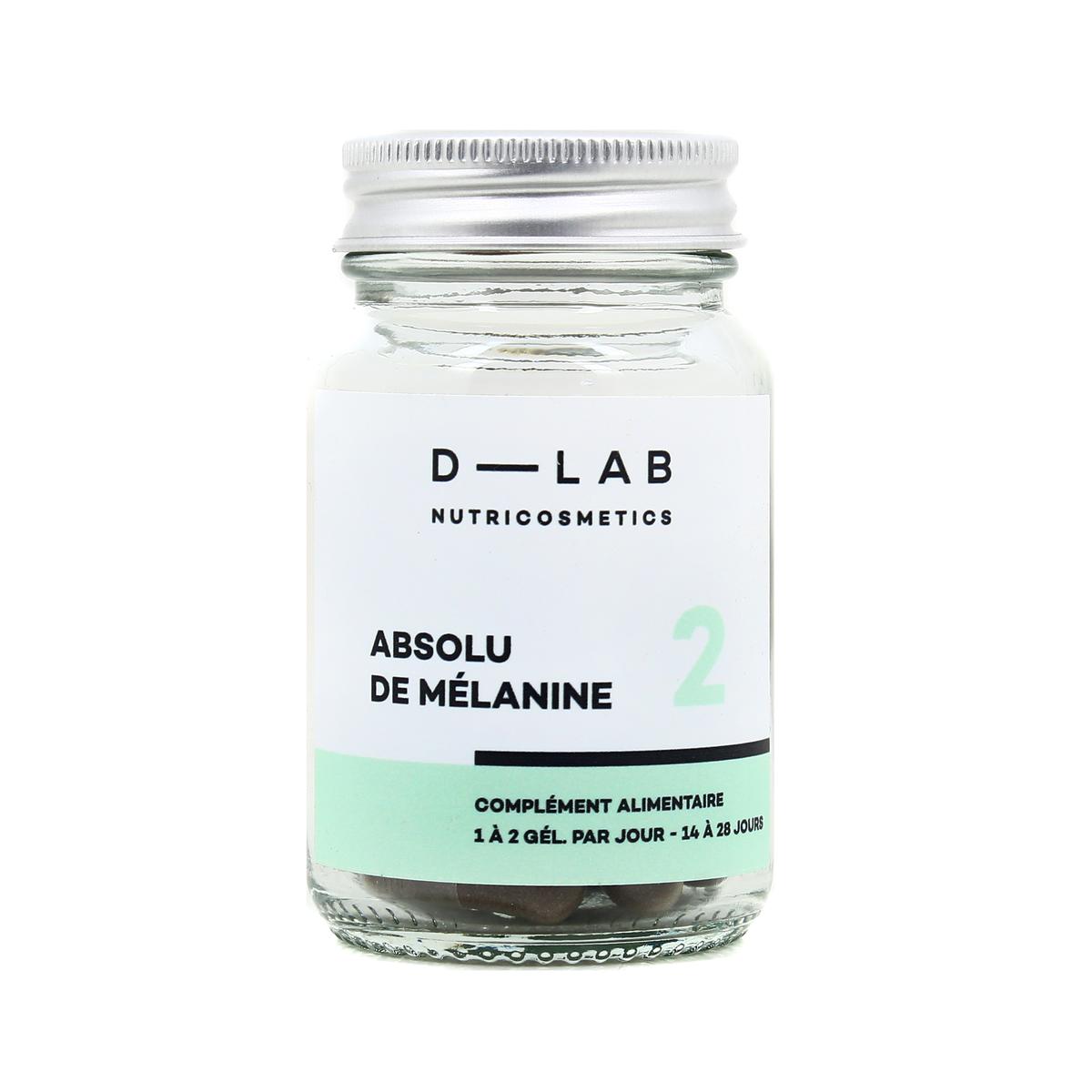 3701026310667 - D-Lab - Absolu de mélanine- Pigmente & intensifie le bronzage - Compléments Alimentaires