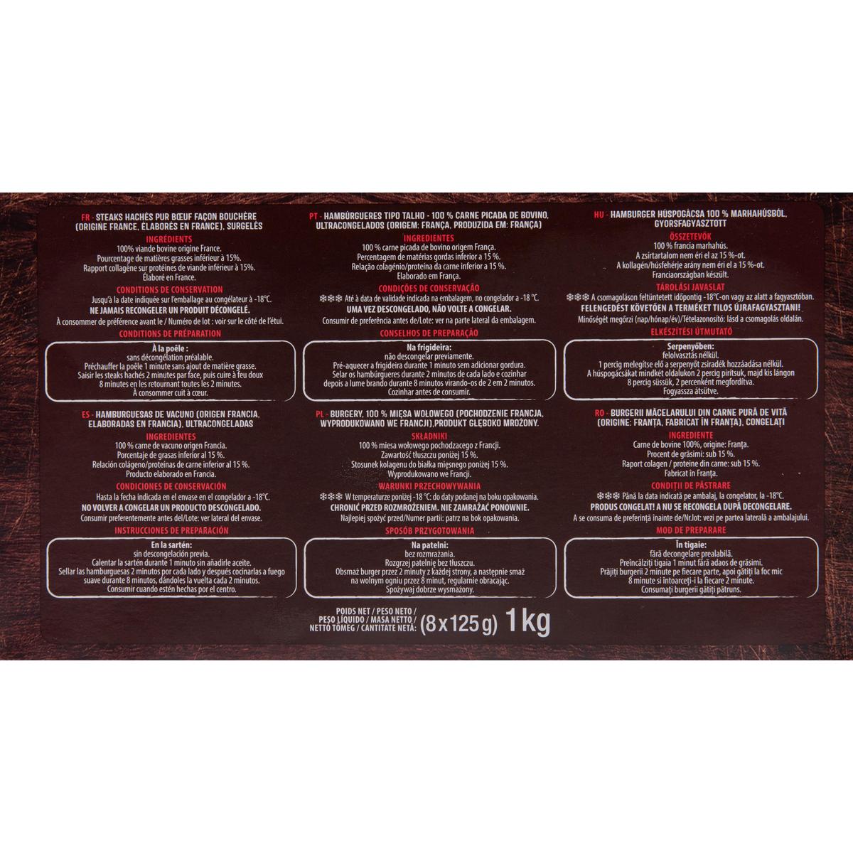 3596710461967 - Auchan - Steak haché pur boeuf façon bouchère 15%mg