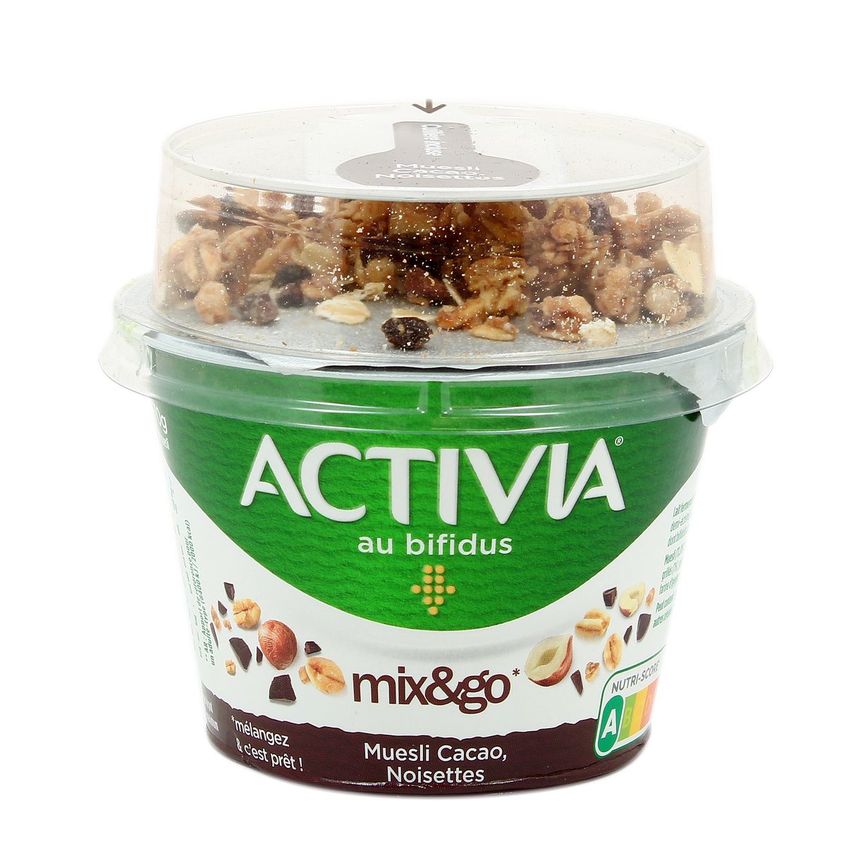 Livraison à domicile Activia Mix&Go muesli cacao noisette, 170g