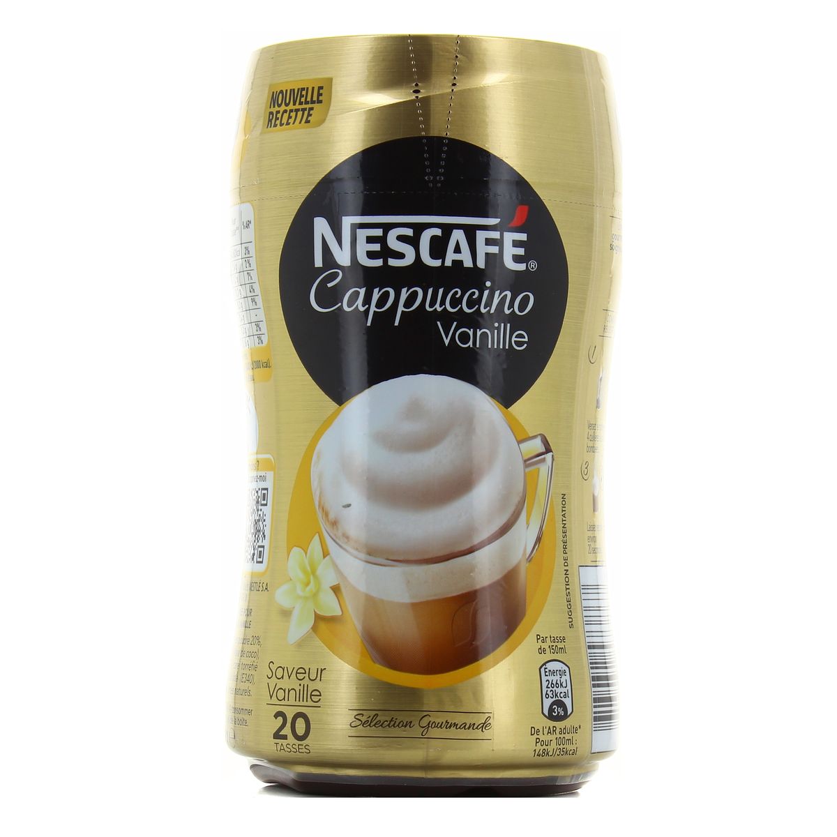 Nescafé Cappuccino Vanille, Café soluble, Boîte 310g - Lot de 5 Boîtes :  : Epicerie