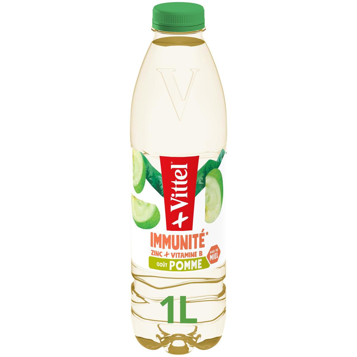 7613287854667 - Vittel - Vittel + immunité zinc + vitamine B goût pomme avec du miel