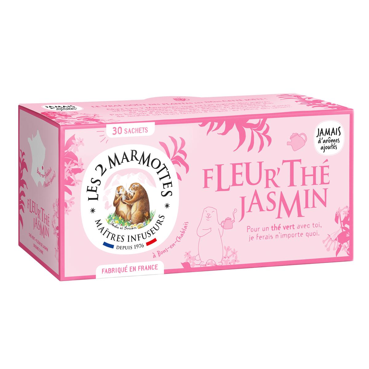 3422150005167 - Les 2 Marmottes - Thé fleur de Jasmin x30