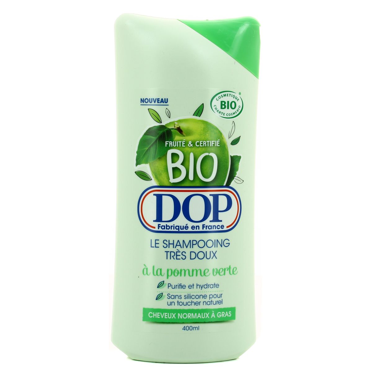 Dop le shampooing très doux bio à la pomme verte pour les cheveux