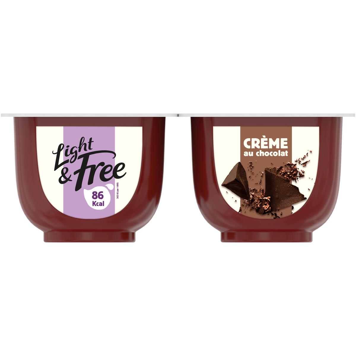 3033490006167 - Light&Free - Crème dessert chocolat allégée