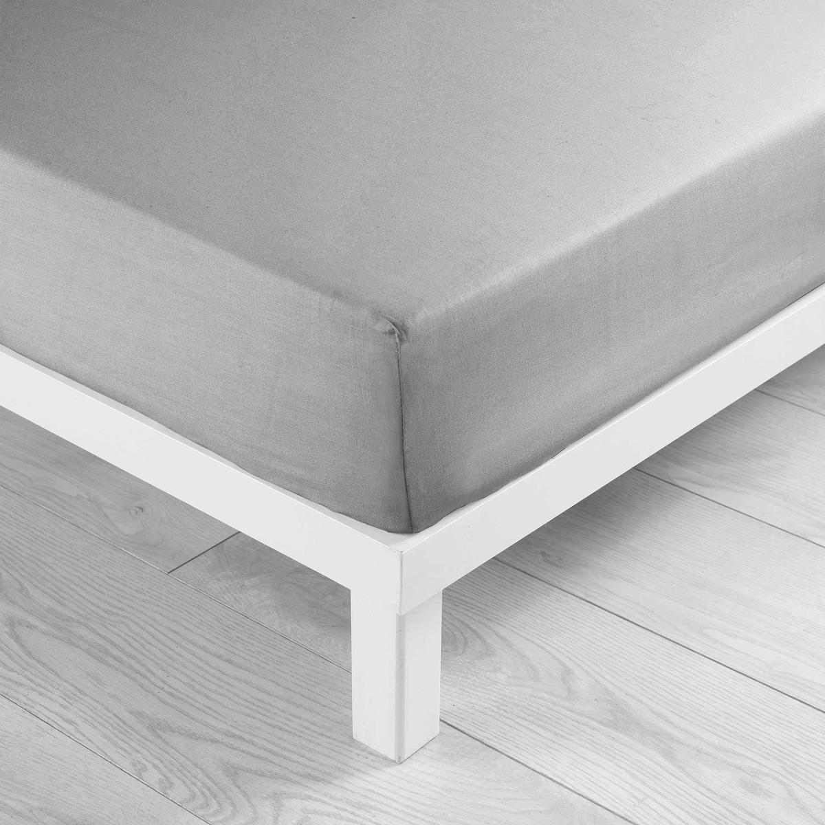 3574386426367 - Douceur D Interieur - Drap housse Gris galet