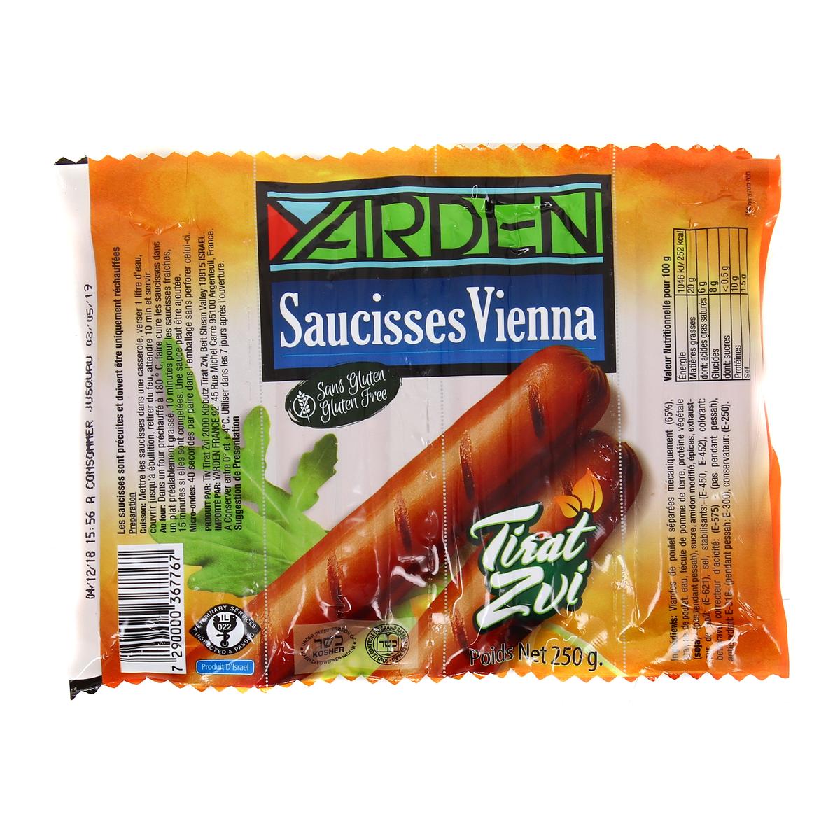 7290000367767 - Yarden - Saucisses Vienna de Dinde