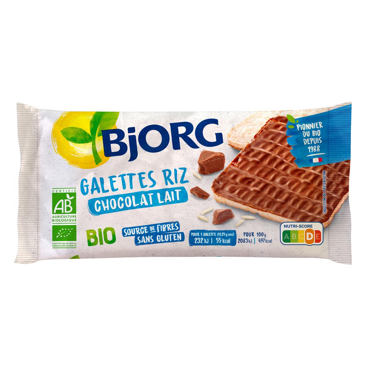 3229820788067 - Bjorg - Galettes Riz Chocolat au Lait Bio