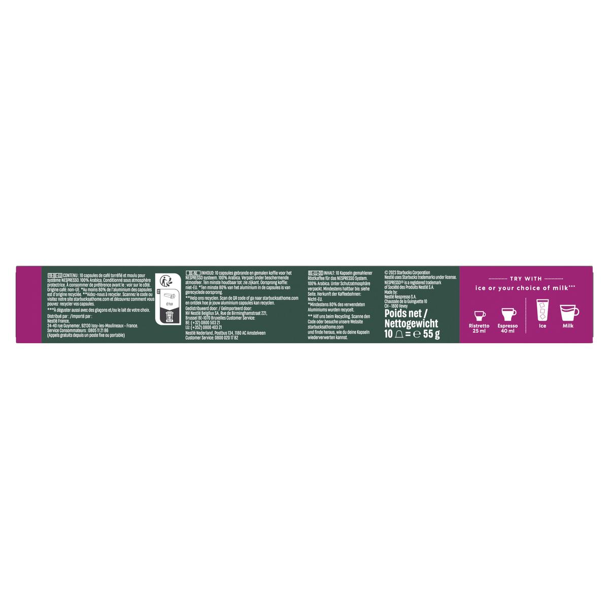 7613036958967 - Starbucks by Nespresso - Café capsules nespresso Verona intensité 10
