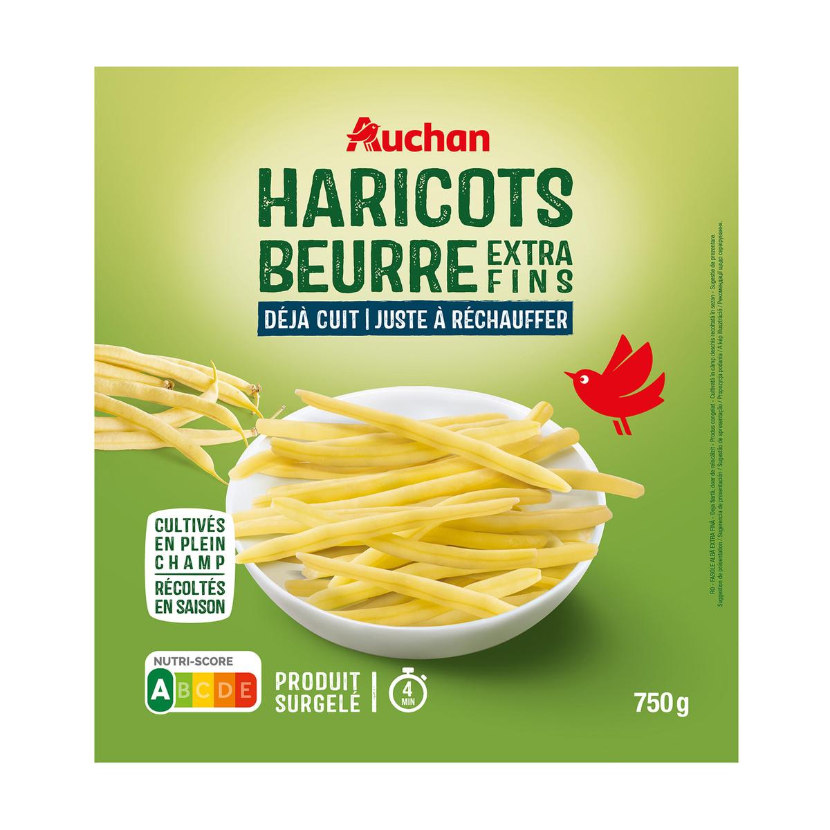 3596710470068 - Auchan - Déjà cuit - Haricots beurre extra-fins