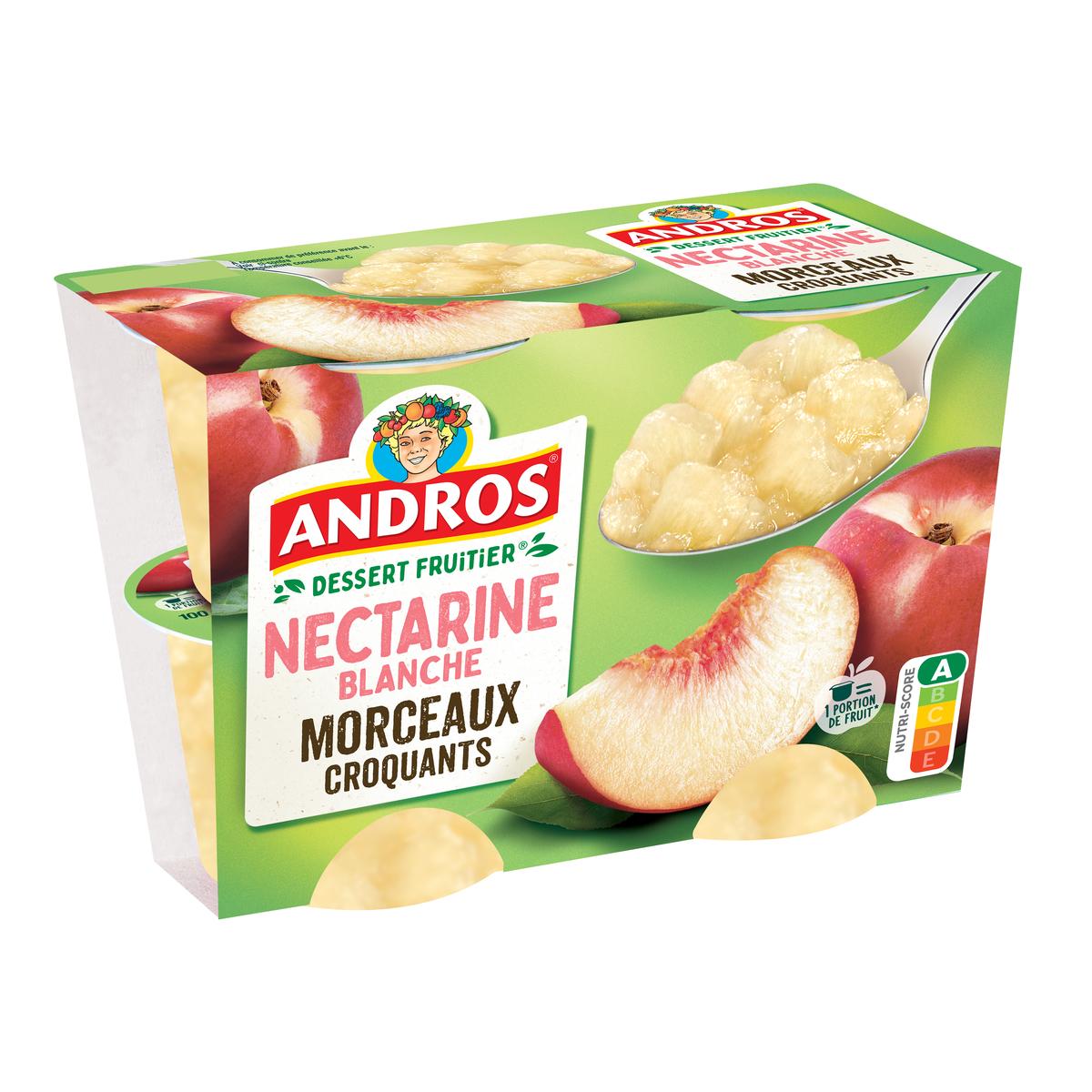 3608580941668 - Andros - Dessert fruitier avec morceaux nectarine blanche