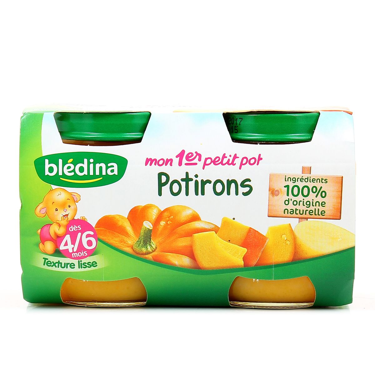 Achat Vente Bledina Mon 1er Petit Pot Potiron Des 4 6 Mois 2x130g