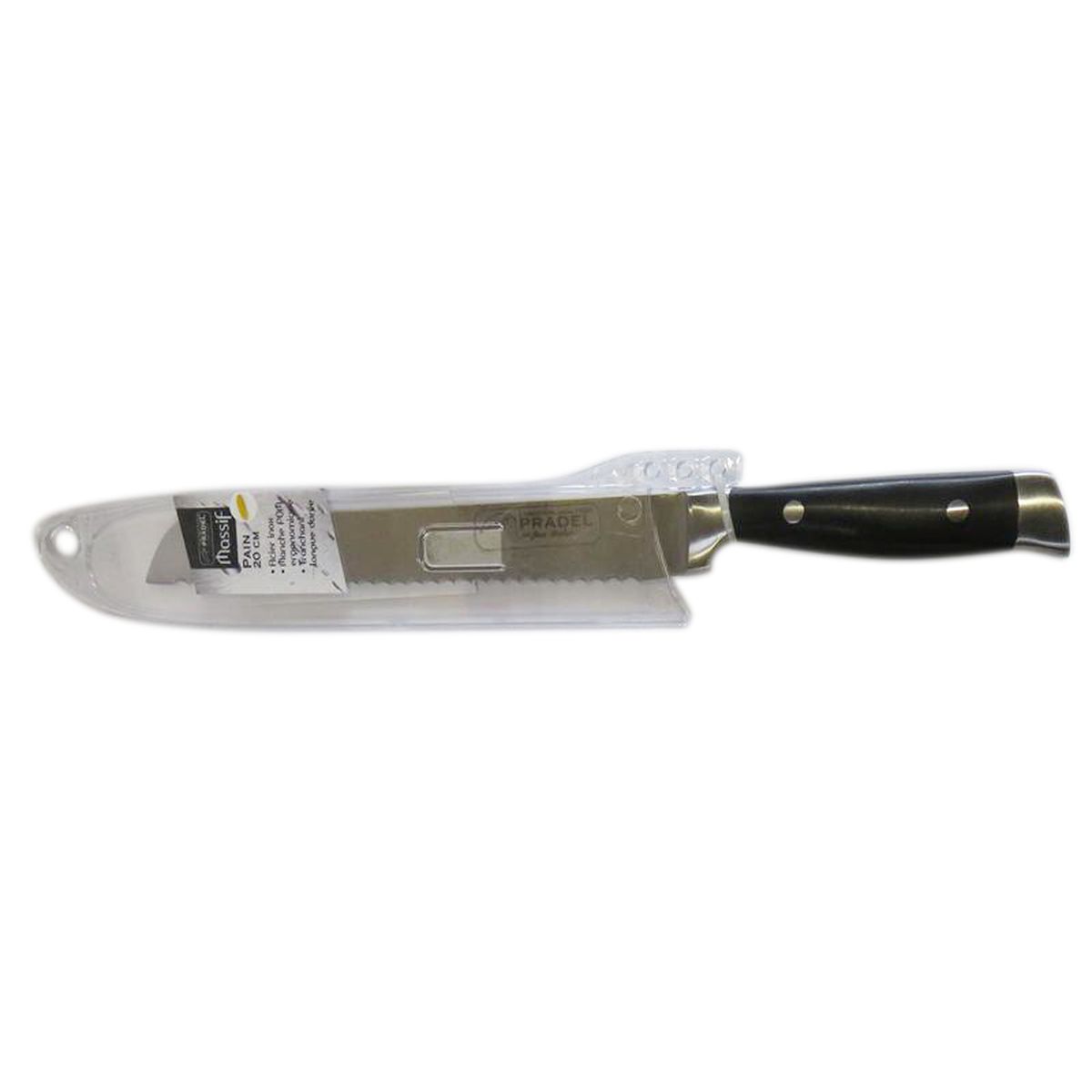 3219338504068 - Jean Dubost - Couteau pain Lame inox Massif Noir
