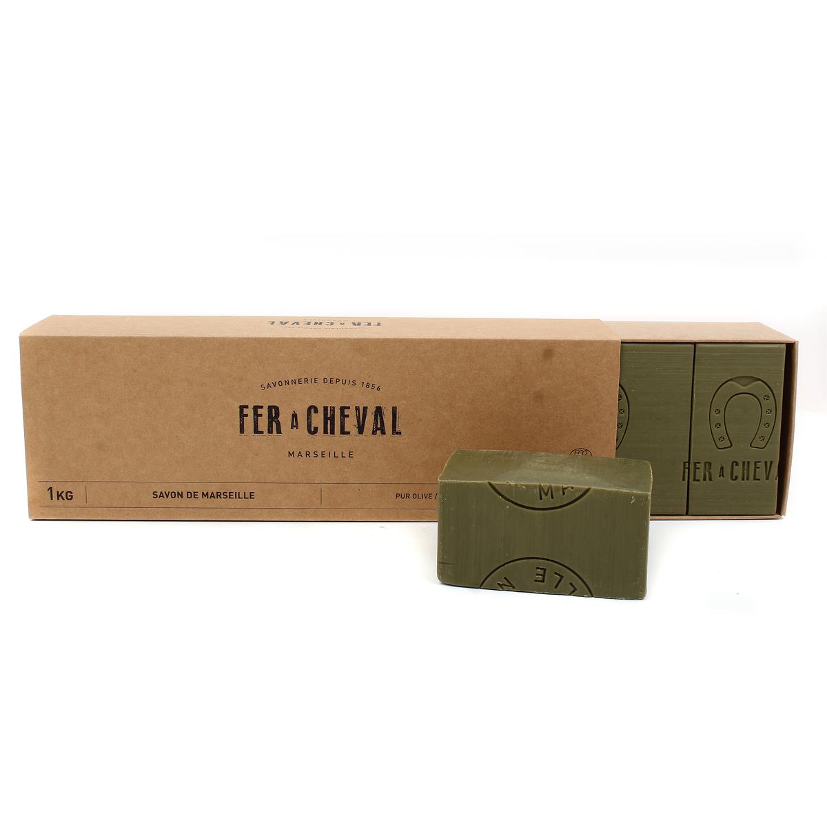 3519590214768 - Fer à Cheval - Savon de Marseille Barre Pur Olive 1kg Tranchée