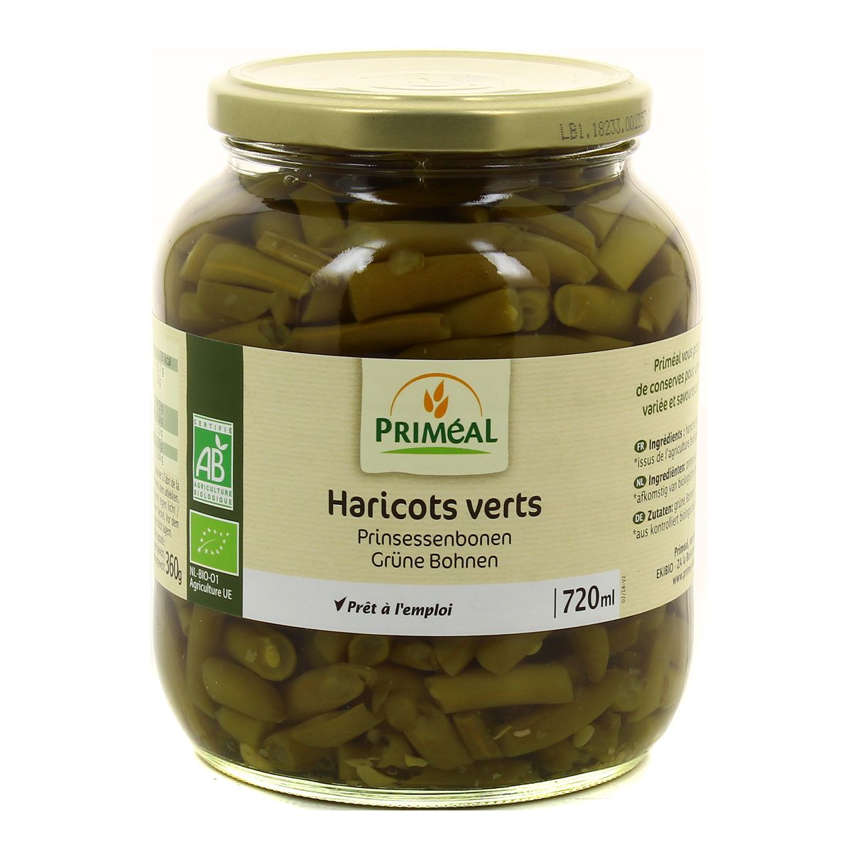 3380380055768 - Priméal - Haricots verts, Bio