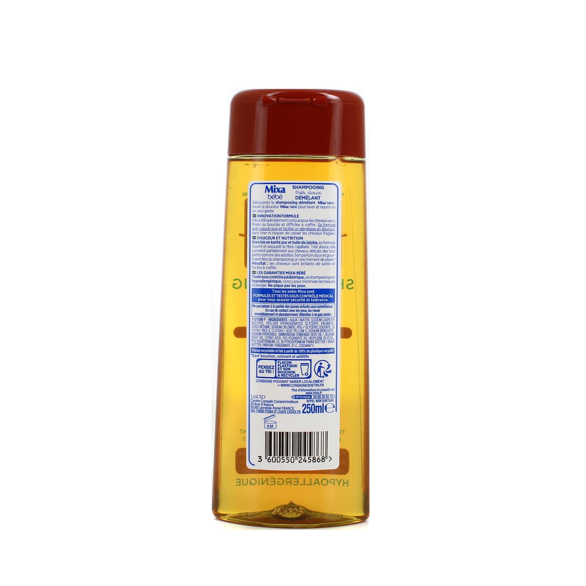3600550245868 - Mixa Bébé - Shampooing démêlant très doux au karité pur et à l'huile de jojoba