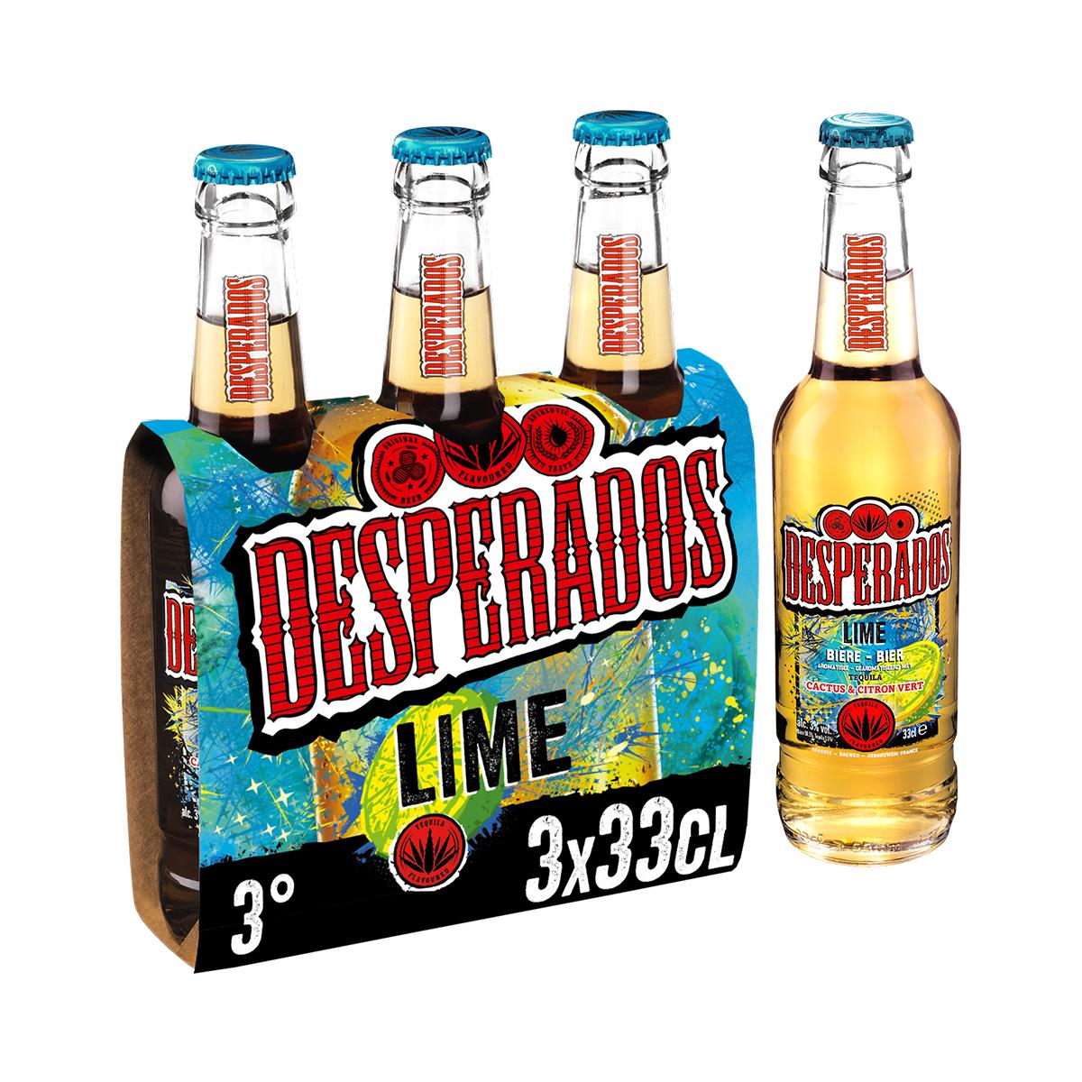 Acheter Desperados Lime Bière aromatisée tequila-lemon-cactus, 3x33cl