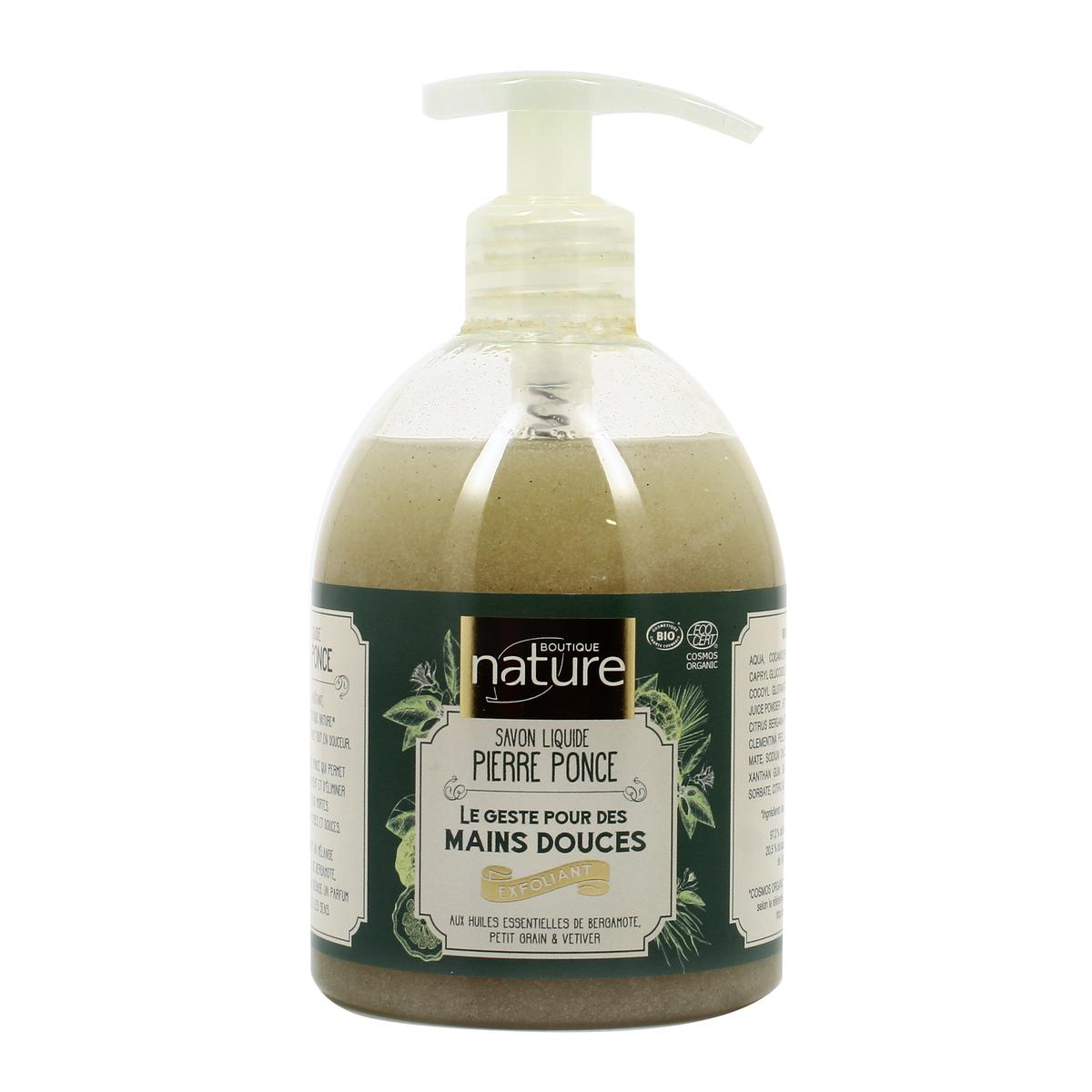 3700292878468 - Boutique Nature - Savon liquide exfoliant Pierre Ponce CosméBIO