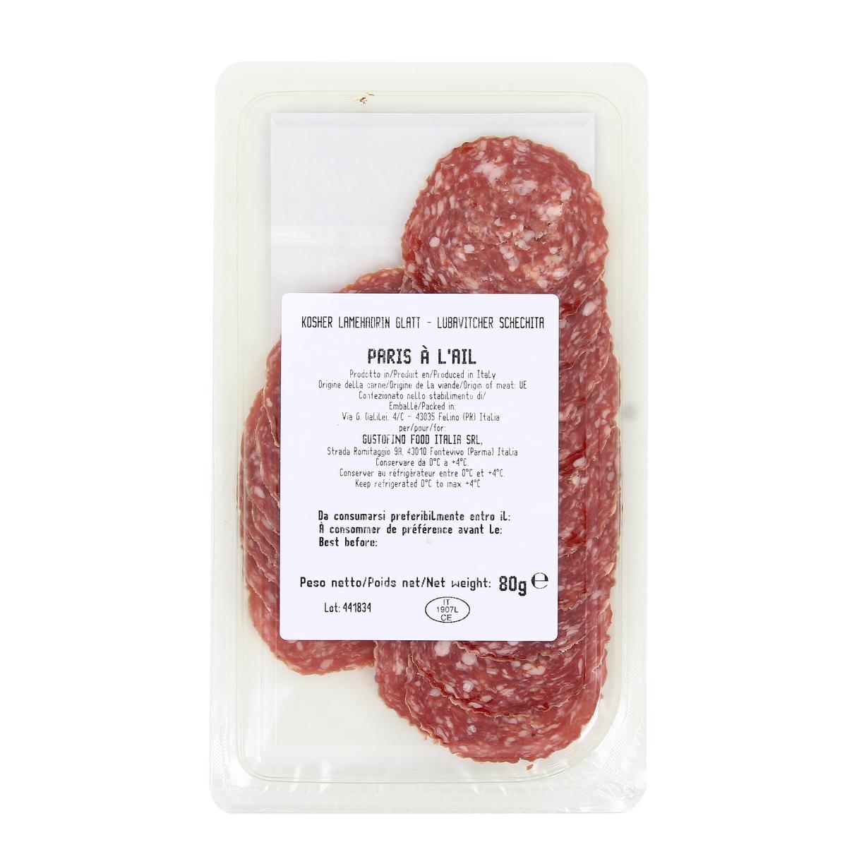 5060414910369 - Gustofino - Saucisson Sec à l'Ail, Tranché
