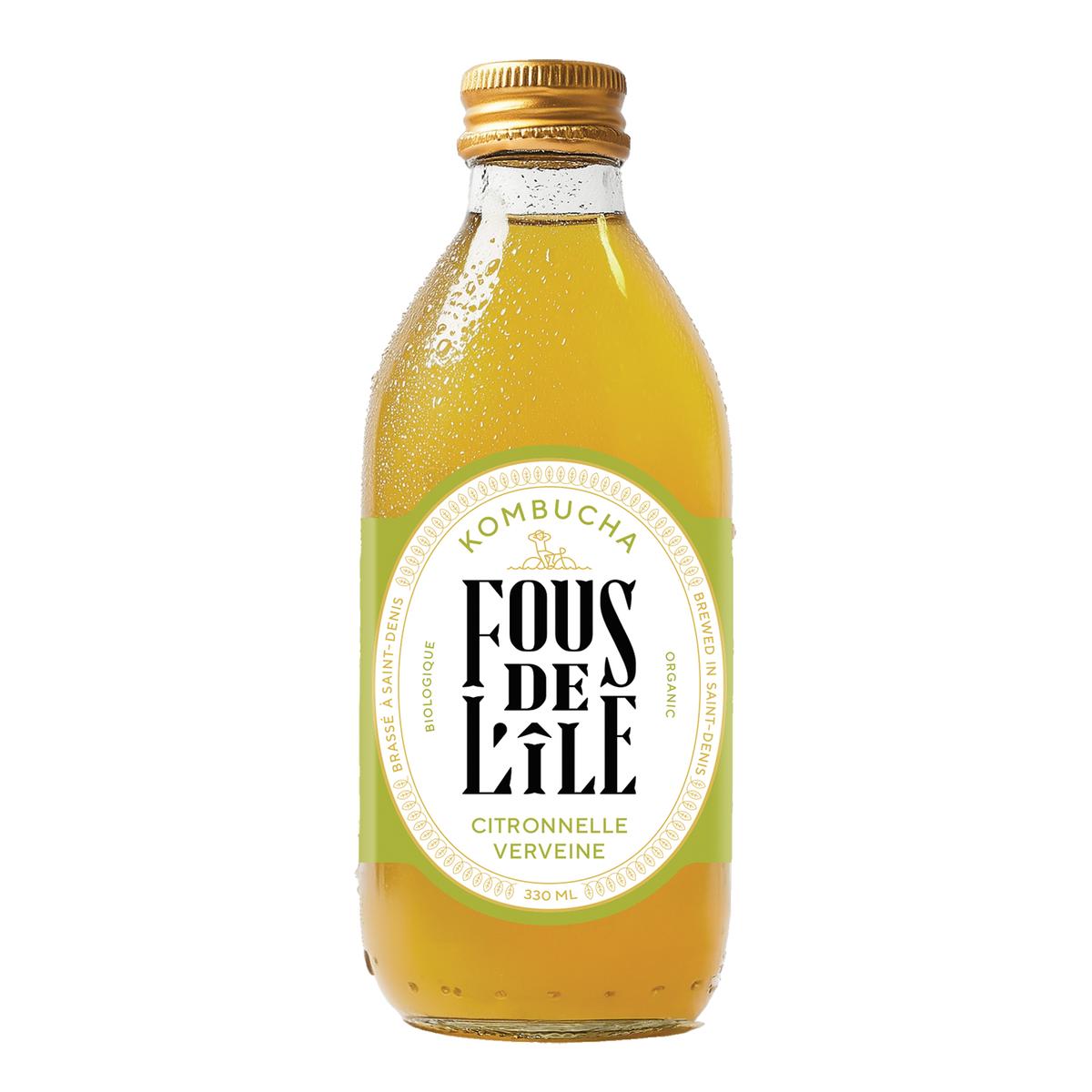 3770015551169 - Fous de L'Ile - Kombucha citronnelle verveine bio