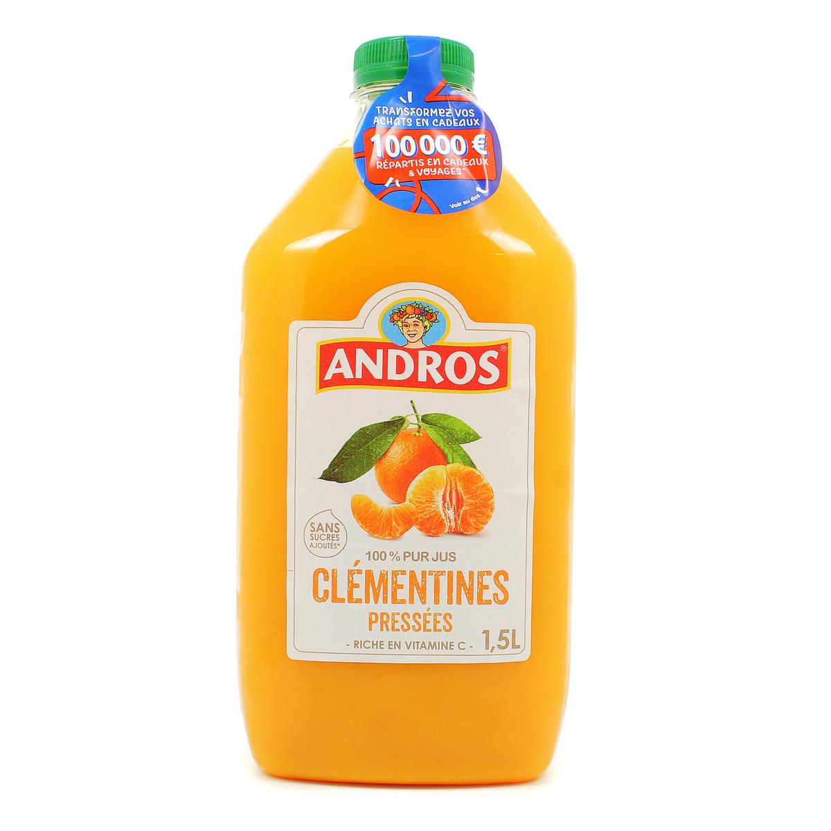Livraison à domicile Andros Jus de clémentines pressées, 1,5L