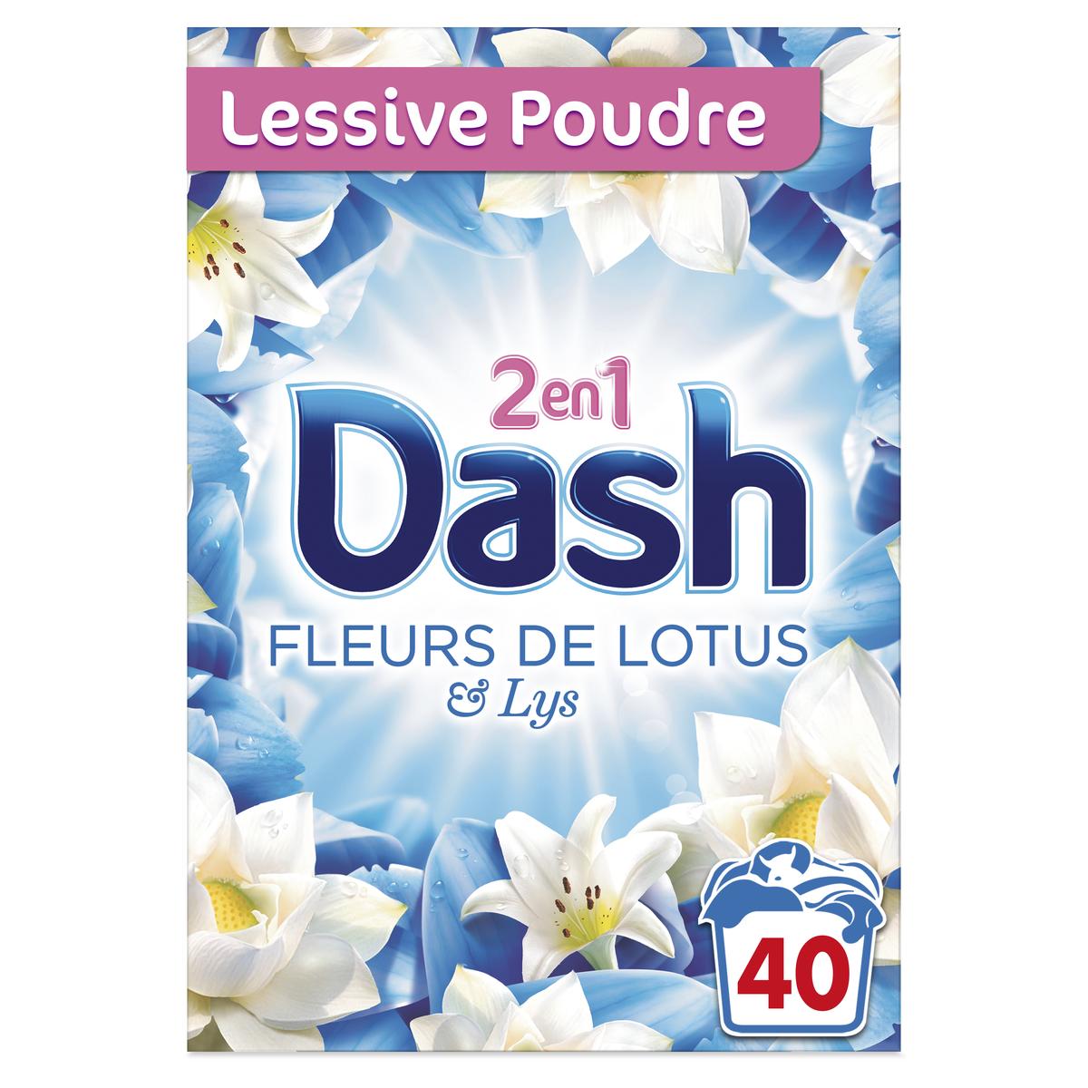 Achat Dash Lessive en poudre Fleurs de Lys & Perles de Rosée 40