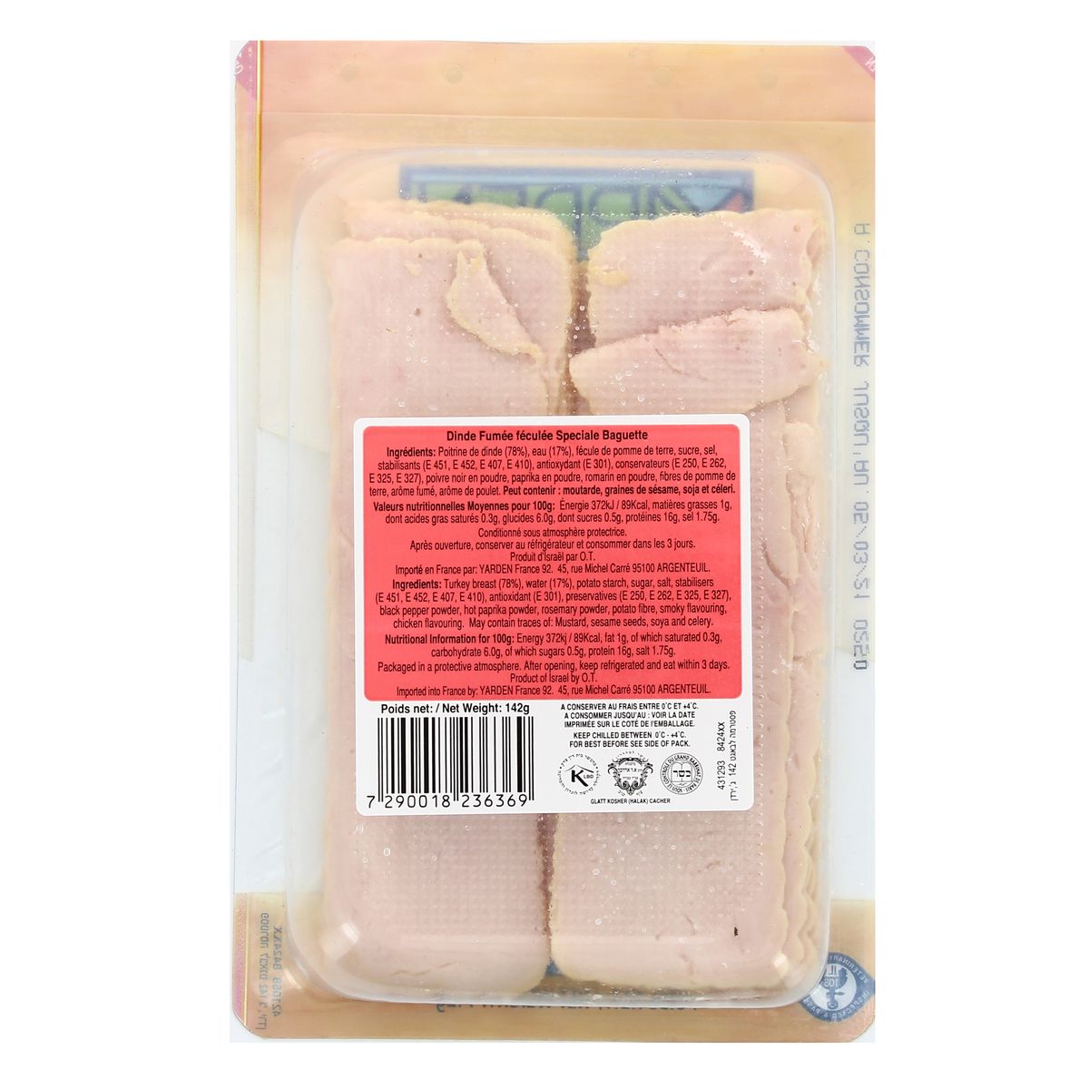 7290018236369 - Yarden - Dinde pour Baguette