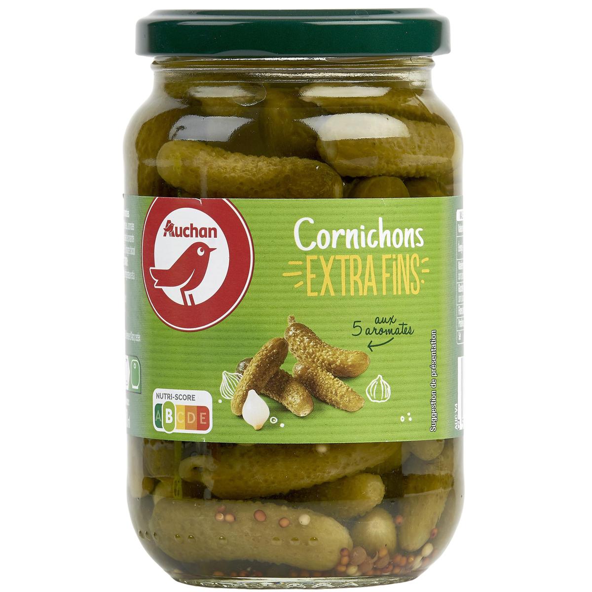 3596710417469 - Auchan - Cornichons extra fins aux 5 aromates en bocal