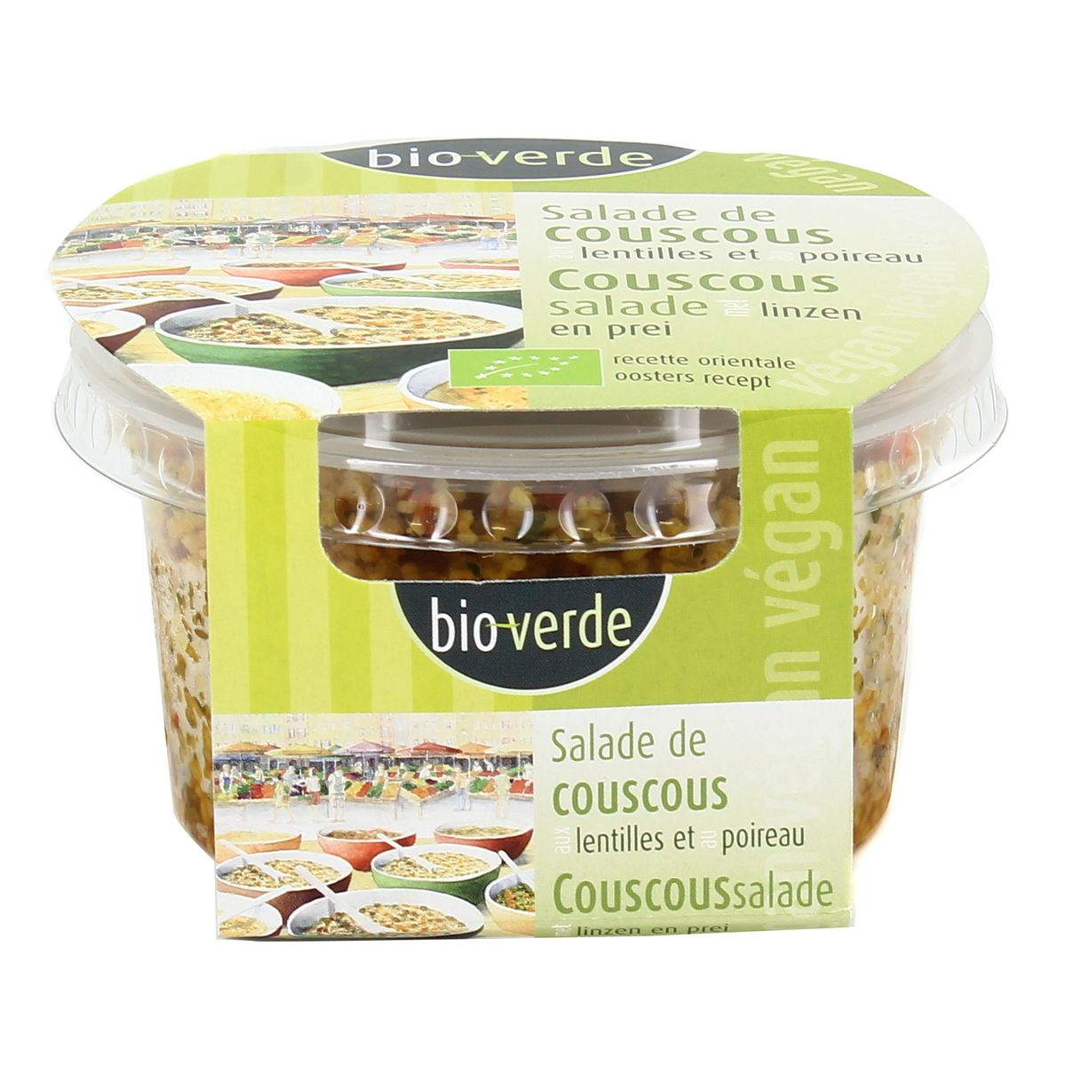 4000915100570 - BioVerde - Salade bio couscous lentille poireau, végan