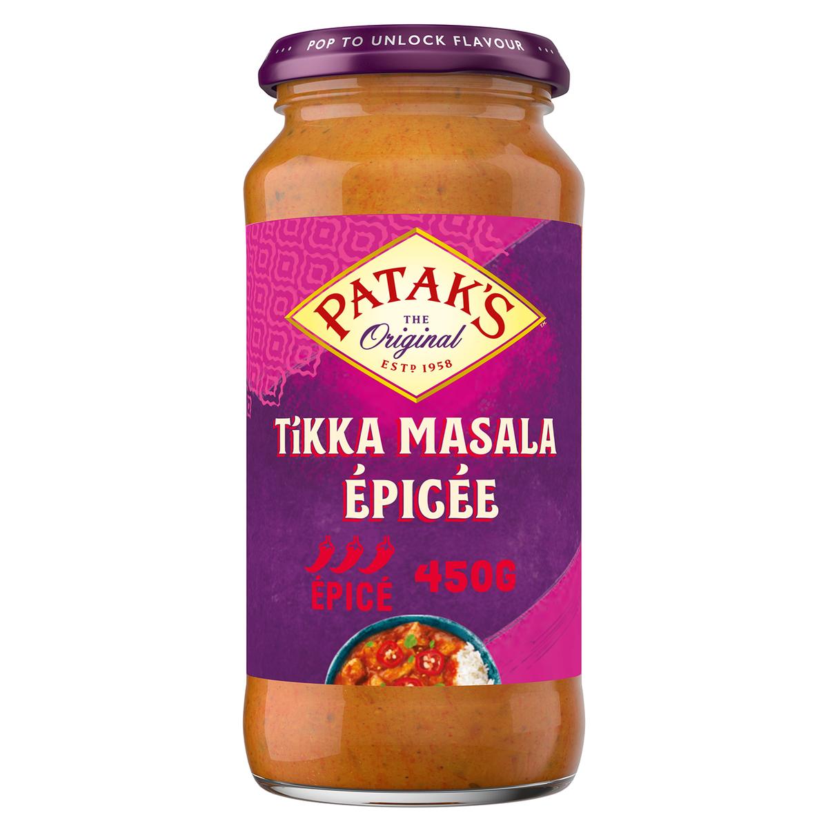 Livraison à domicile Patak's Original Sauce Tikka Masala Epicée, 450g